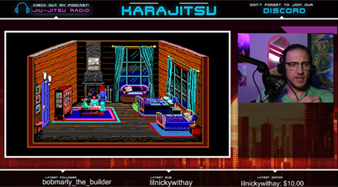 Karakitsu streams the demo on Twitch