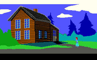 Deadly Bluff work in progress game art of a house exterior