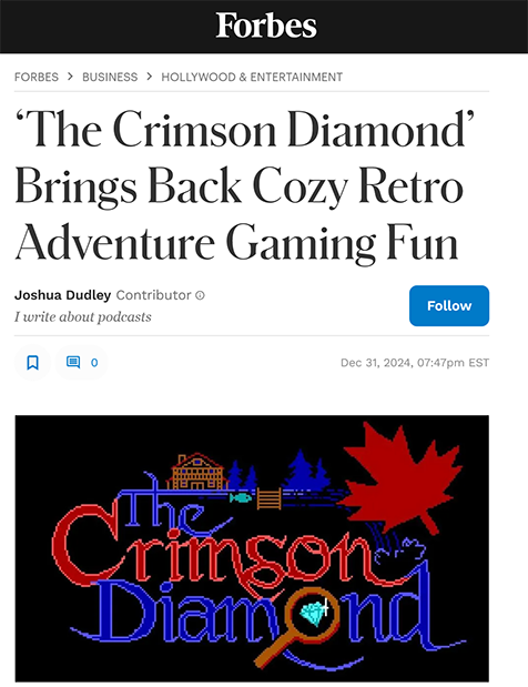 The Crimson Diamond in Forbes