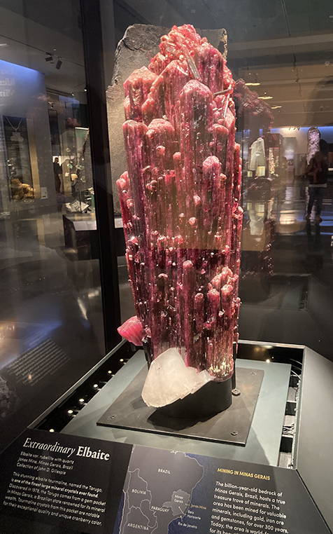 elbaite, my photo from the American Museum of Natural History