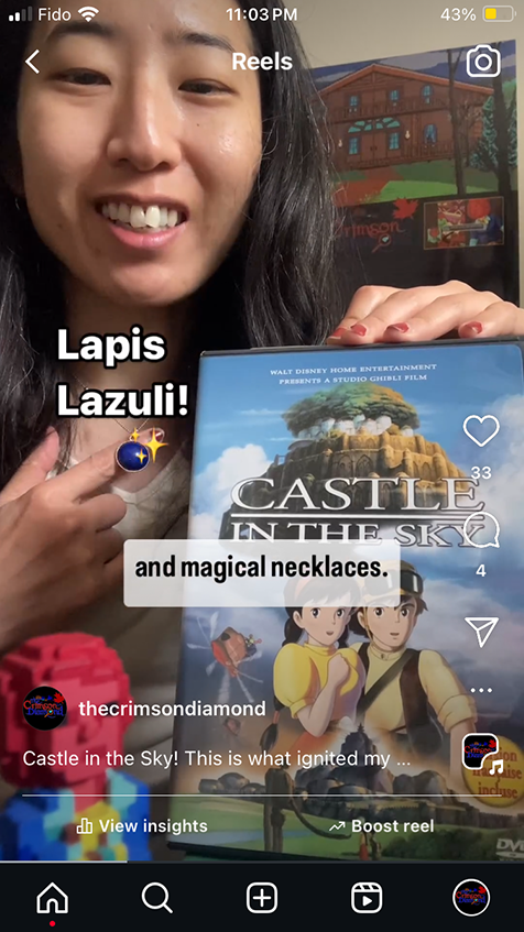 Instagram Reel Ghibli