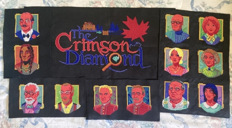 All The Crimson Diamond cross-stitches