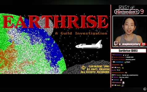 Nintendon't marathron event, I streamed Earthrise
