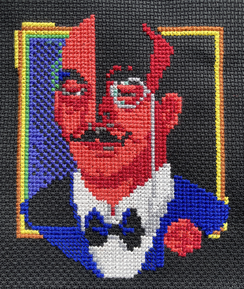 Albert cross-stitched process