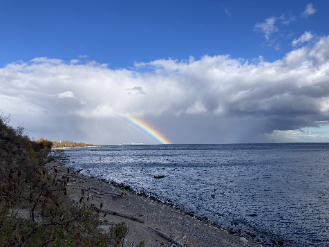 rainbow over Lake Ontario 