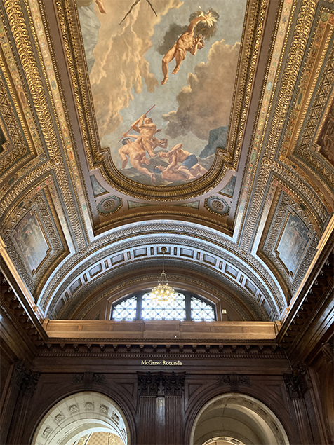 New York library interior